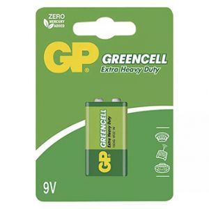 Baterie zinkochloridová, 9V, 9V, GP, blistr, 1-pack, Greencell