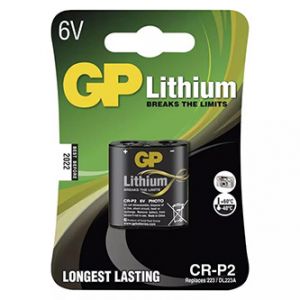 Baterie lithiová, CR-P2, 6V, GP, blistr, 1-pack