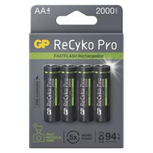 Nabíjecí baterie, AA (HR6), 1.2V, 2000 mAh, GP, papírová krabička, 4-pack, ReCyko Pro Phot