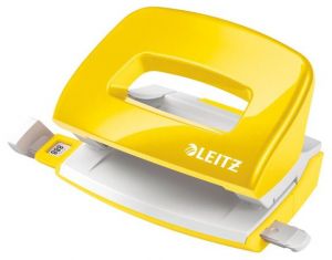 Mini děrovačka Leitz NeXXt 5060, žlutá
