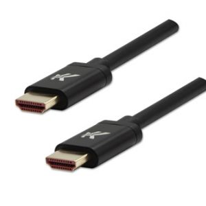 HDMI M- HDMI M, Ultra High Speed, 1m, zlacené konektory, hliníkové provedení krytky, černý