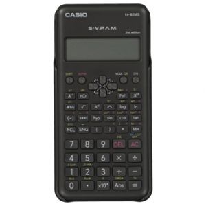 CASIO kalkulačka FX 82 MS 2E, černá, školní, s dvouřádkovým displejem