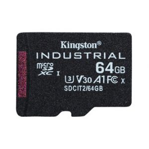 Kingston paměťová karta Industrial C10, 64GB, micro SDXC, SDCIT2/64GBSP, UHS-I U3 (Class 1