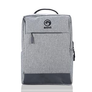 MARVO BA-03 Batoh na notebook 15.6" šedý z nylonu, USB port k nabíjení 