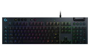 Logitech herní klávesnice G815 LIGHTSYNC RGB/ mechanická/ drátová/ GL taktilní/ USB/ UK la