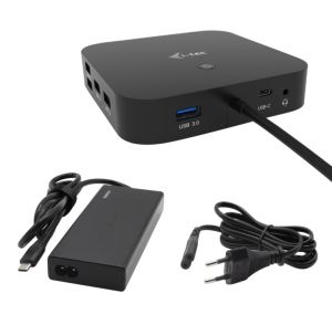 i-tec USB-C HDMI DP Docking Station with Power Delivery 100 W + i-tec Universal Charger 77