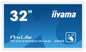 32" iiyama TF3239MSC-W1AG: AMVA, FullHD, capacitive, 12P, 500cd/m2, VGA, HDMI, DP, 24/7, I