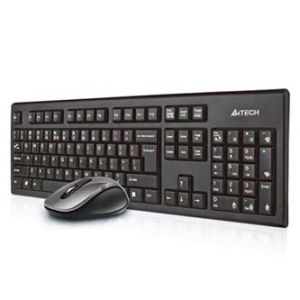 A4Tech 7100N, Sada klávesnice s bezdrátovou optickou myší, AAA, CZ, klasická, 2.4 [Ghz], b