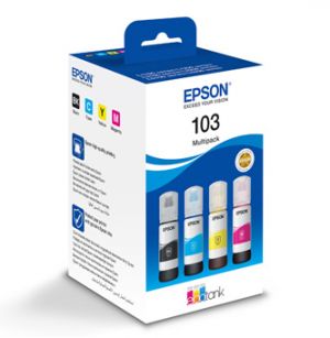 Epson originální ink C13T00S64A, 103, T00S64A, CMYK, Epson EcoTank L3151, L3150, L3111, L3