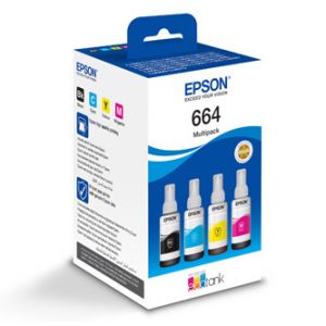Epson originální ink C13T66464A, CMYK, Epson L120 / L310 / L382 / L305x / L3060 / L3070 