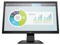HP P204v - LED monitor - 19.5" - 1600 x 900 HD+ @ 60 Hz - TN - 200 cd/m2 - 600:1 - 5 ms -