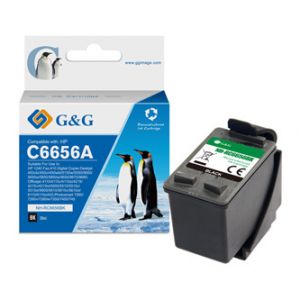 G&G kompatibilní ink s C6656A, black, 20ml, ml NH-R6656BK, pro HP DeskJet 450 serie/5500/5