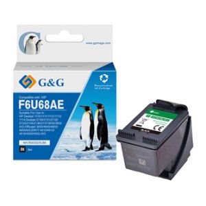 G&G kompatibilní ink s F6U68AE, black, 18ml, ml NH-R302XLBK, pro HP Deskjet 1110, 2130, 36