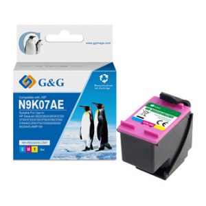 G&G kompatibilní ink s N9K07AE, CMY, 18ml, ml NH-RC304XLCMY, pro HP DeskJet 3720, 3730, 37