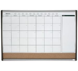 Měsíční organizační magnetická tabule 58,5 x 43 cm