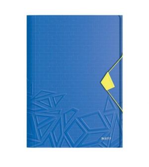 Tříchlopňové desky Leitz UrbanChic PP, A4, modrá