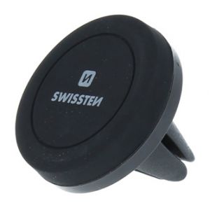 Magnetický držák mobilu(GPS) Swissten do auta, S-Grip AV-M4, černý, kov, do ventilace, 3.5