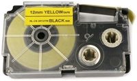 Xerox kompatibilní páska s Casio XR-12YW1, 12mm x 8m, černý tisk / žlutý podklad - ALLPRIN