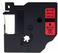 Xerox kompatibilní páska s DYMO 40917 S0720720, 9mm x 7m, černý tisk / červený podklad, D1