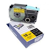 Xerox kompatibilní páska s Casio XR-18YW1, 18mm x 8m, černý tisk / žlutý podklad - ALLPRIN
