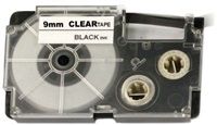 Xerox kompatibilní páska s Casio, XR-9X1, 9mm x 8m, černý tisk / průhledný podklad - ALLPR