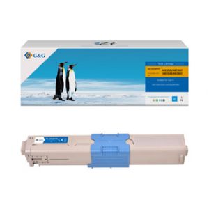 G&G kompatibilní toner s 44973535, cyan, 1500str., NT-COC301FC, pro OKI C301, C321, MC332,