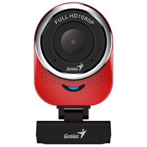 Genius Full HD Webkamera QCam 6000, 1920x1080, USB 2.0, červená, Windows 7 a vyšší, FULL H
