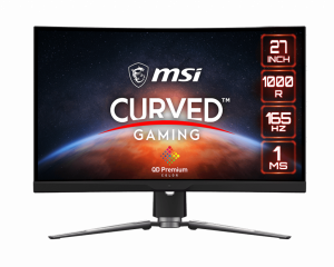 MSI Gaming monitor MPG ARTYMIS 273CQR QD, 27"zakřivený /2560x1440 (WQHD)/VA LED, 165Hz/1ms