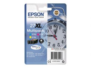Epson 27XL Multipack - 3-balení - 31.2 ml - XL - žlutá, azurová, purpurová - originální -