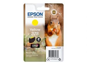 Epson 378 - 4.1 ml - žlutá - originální - blistr s RF / akustickým alarmem - inkoustová ca