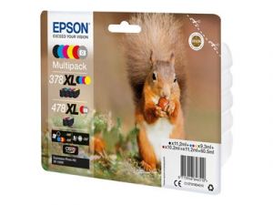 Epson 478XL Multipack - 6-balení - šedá, černá, žlutá, azurová, purpurová, červená - origi