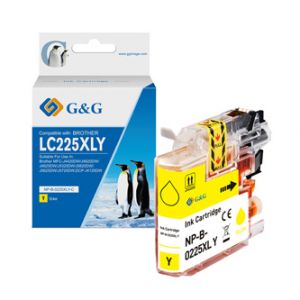 G&G kompatibilní ink s LC-225XLY, yellow, 1200str., NP-B-0225XLY, pro Brother MFC-J4420DW,
