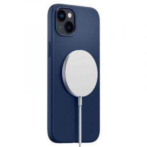 Spigen Silicone Fit Mag, navy blue - iPhone 14 Max