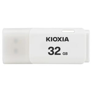 Kioxia USB flash disk, USB 2.0, 32GB, Hayabusa U202, Hayabusa U202, bílý, LU202W032GG4