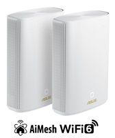 ASUS ZenWiFi XP4 Hybrid 2-pack Wireless AX1800 Dual-band Powerline Mesh WiFi 6 System, Hom