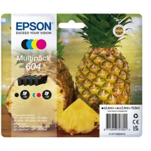 EPSON ink bar Multipack "Ananas" 4-colours 604 Ink, ČB 150, BAR 130 stran