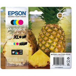 EPSON ink bar Multipack "Ananas" 4-colours 604XL Black / 604 CMY Ink, ČB 500, BAR 130 stra