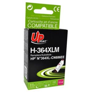 UPrint kompatibilní ink s CB324EE, CN686EE, HP 364XL, magenta, 12ml, H-364XLM, s čipem, pr