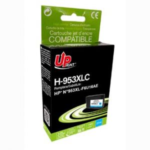 UPrint kompatibilní ink F6U16AE, s F6U16AE, HP 953XL, cyan, 1800str., 25ml, H-953XLC, high