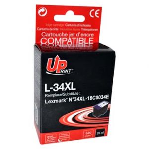 UPrint kompatibilní ink s 18C0034E, #34XL, black, 25ml, L-34XL, pro Lexmark Z815, Z518, Z8