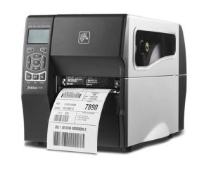 DT Printer ZT230; 300 dpi, Euro and UK cord, Serial, USB, and ZebraNet n Print Server Rest