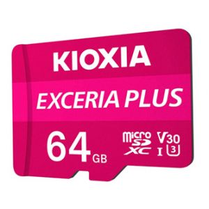 Kioxia Paměťová karta Exceria Plus (M303), 64GB, microSDXC, LMPL1M064GG2, UHS-I U3 (Class