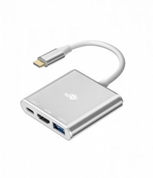 TB adapter USB-C 3v1 - HDMI, USB, PD