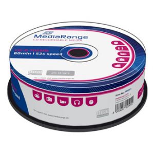 Mediarange CD-R, MR201, 25-pack, 700MB, 52x, 80min., 12cm, bez možnosti potisku, cake box,
