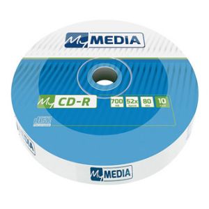 MyMedia CD-R, 69204, 10-pack, 700MB, 52x, 80min., 12cm, bez možnosti potisku, wrap, Standa