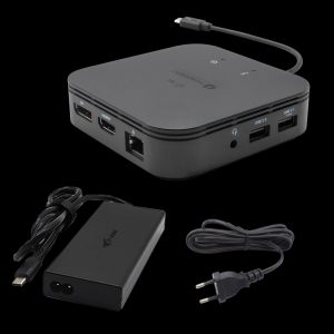 i-tec Thunderbolt 3 Travel Dock Dual 4K Display with Power Delivery 60W + i-tec Universal