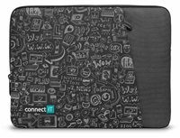 CONNECT IT Doodle pouzdro pro notebook 13.3", černá