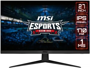 MSI Gaming monitor G2712, 27"/1920x1080 (FHD)/ IPS, 170Hz/1ms/1100:1/250cd / m2/2x HDMI/DP