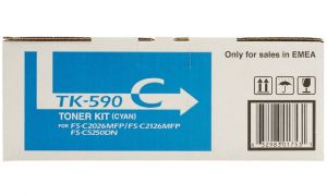 Kyocera toner TK-590C modrý na 5 000 A4 (při 5% pokrytí), pro ECOSYS P6026cdn,M6026/M6526