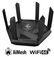 ASUS RT-AXE7800 Tri-Band WiFi 6E Gaming Router ROG Rapture